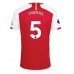 Maillot de foot Arsenal Thomas Partey #5 Domicile vêtements 2023-24 Manches Courtes